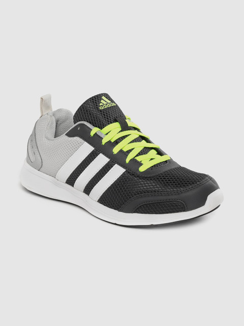 

ADIDAS Men Black & Grey Woven Design CI1775 Running Shoes