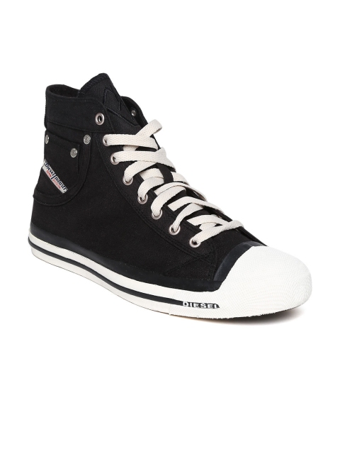 

DIESEL Men Black Denim Casual Shoes