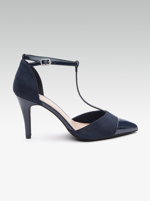 

DOROTHY PERKINS Women Navy Solid Pumps, Navy blue