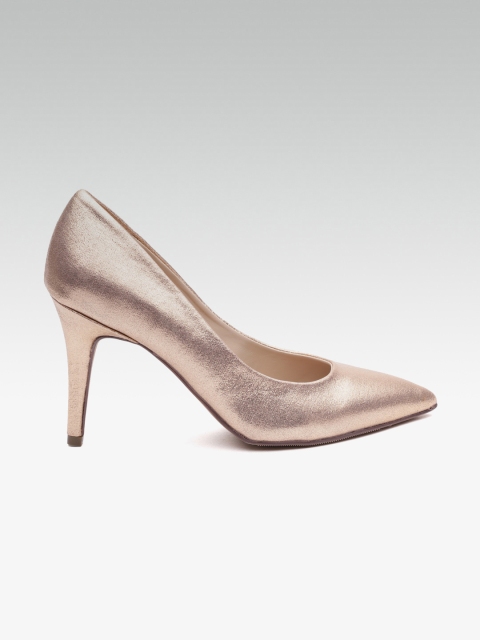 

DOROTHY PERKINS Women Rose Gold-Toned Solid Pumps