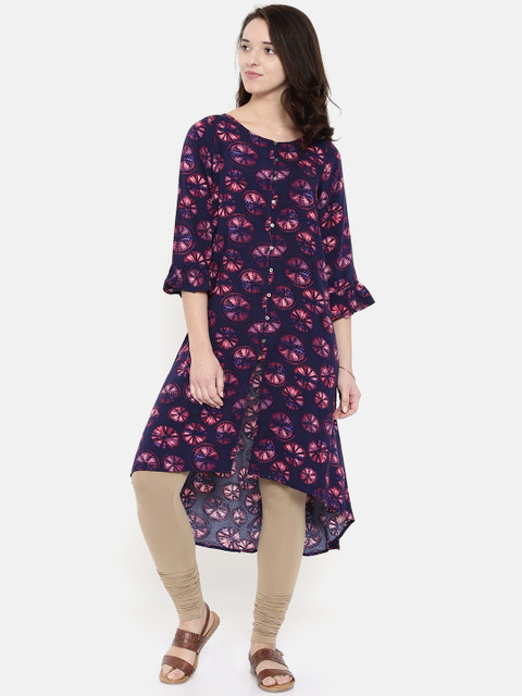 

Melange by Lifestyle Women Purple Printed A-Line Kurta