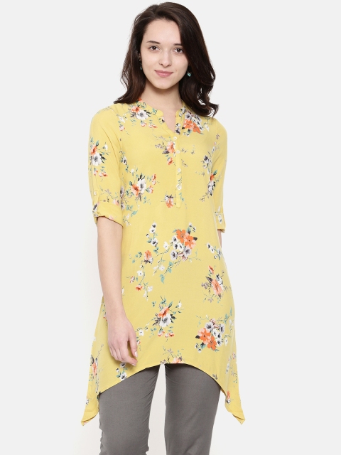 

Melange by Lifestyle Yellow Printed Kurti