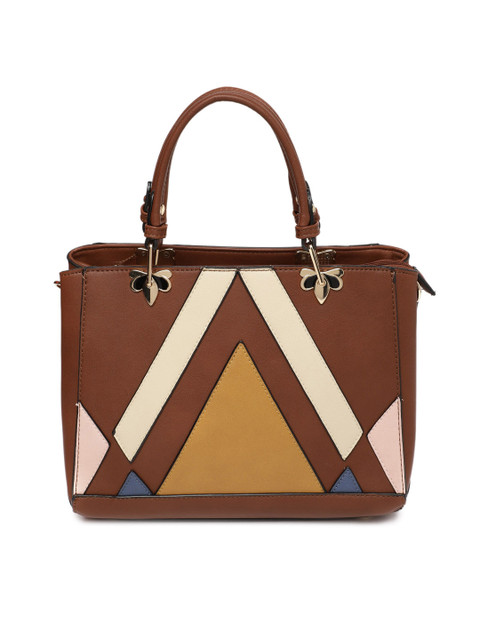 

CODE by Lifestyle Tan Solid Handheld Bag