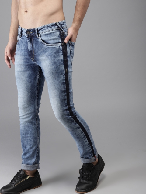 

Moda Rapido Men Blue Skinny Fit Mid-Rise Clean Look Stretchable Jeans