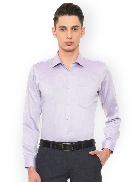 

Van Heusen Men Purple Slim Fit Printed Formal Shirt