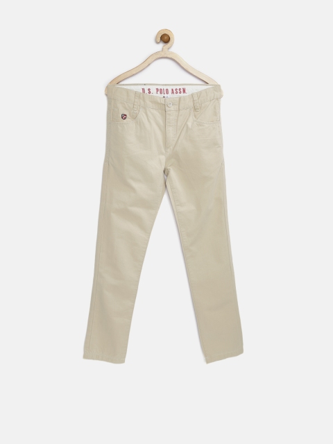 

U.S. Polo Assn. Kids Boys Beige Trousers