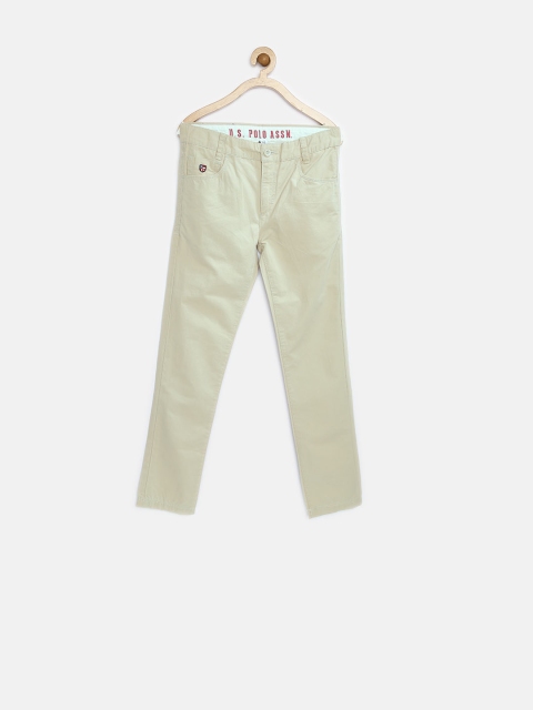 

U.S. Polo Assn. Kids Boys Beige Slim Trousers