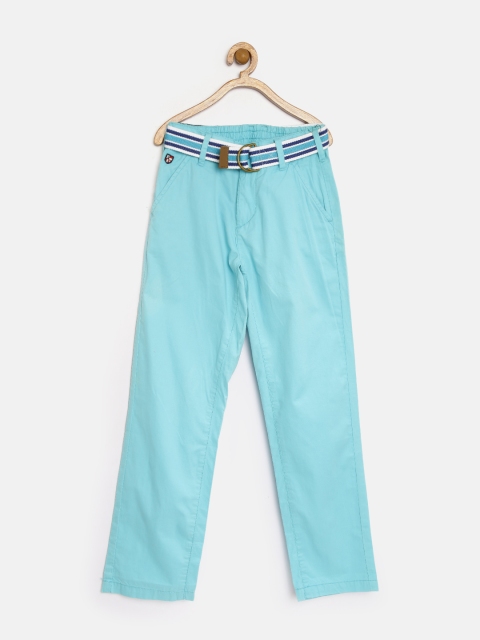 

U.S. Polo Assn. Kids Boys Turquoise Blue Trousers
