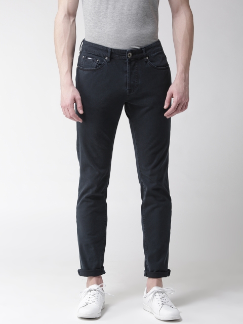 

GAS Men Navy Blue Regular Fit Mid-Rise Clean Look Stretchable Jeans