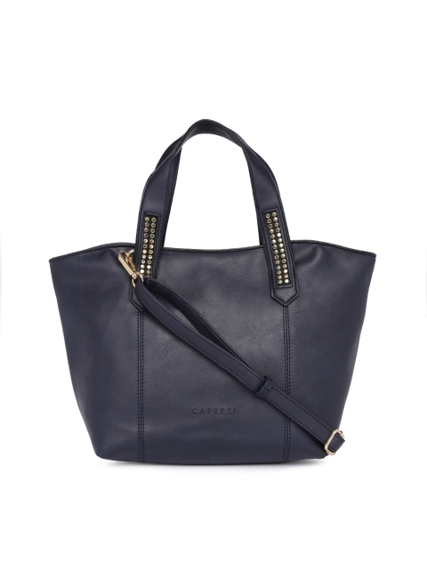 

Caprese Navy Blue Solid Shoulder Bag