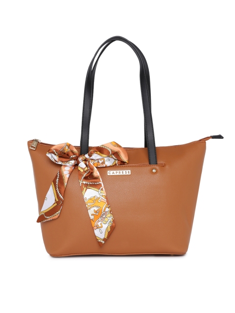 

Caprese Tan Solid Tote Bag