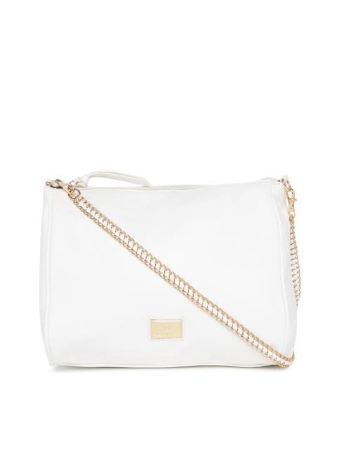 

Caprese White Solid Sling Bag