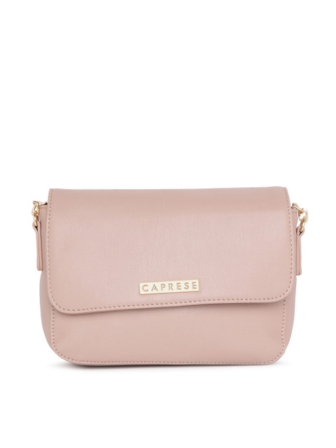 

Caprese Pink Solid Sling Bag