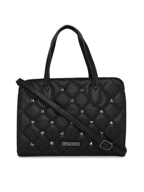 

Caprese Black Embellished Handheld Bag