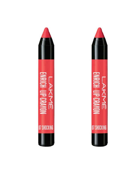 

Lakme Set of 2 Baby Pink Enrich Lip Crayons