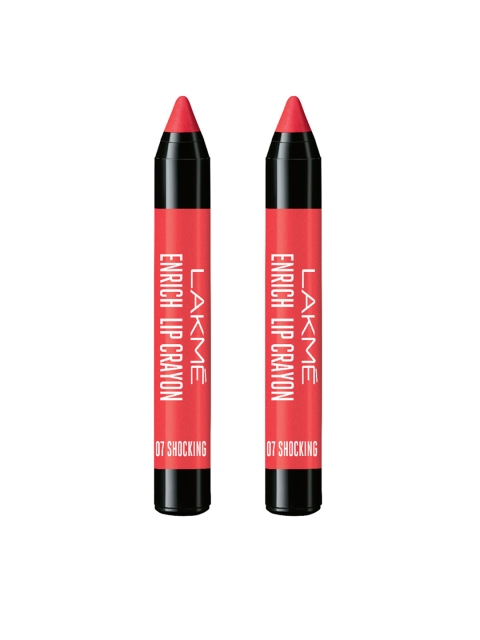 

Lakme Enrich Pink Burst Pack of 2 Lip Crayons