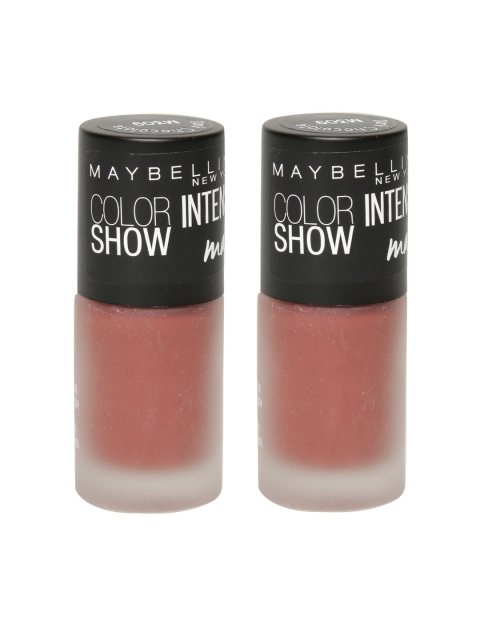 

Maybelline Pack of 2 Color Show Intense Dark Chocolate Matte Nail Polish, Brown