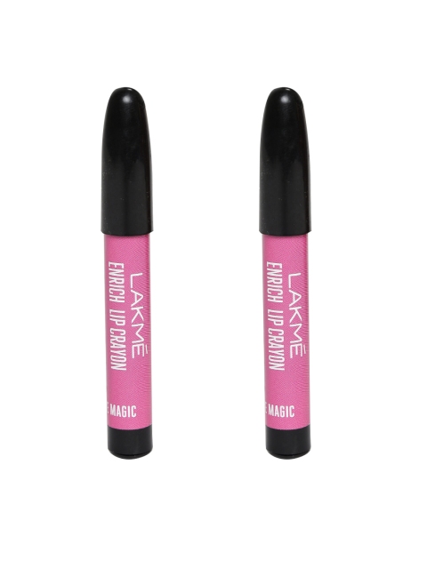 

Lakme Pack of 2 Mauve Magic Enrich Lip Crayons 04