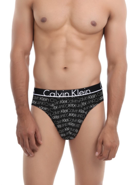 

Calvin Klein Underwear Men Black Printed Hip Briefs NB1564001