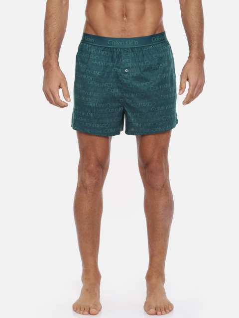 

Calvin Klein Underwear Men Teal Printed Boxers NB15234VX