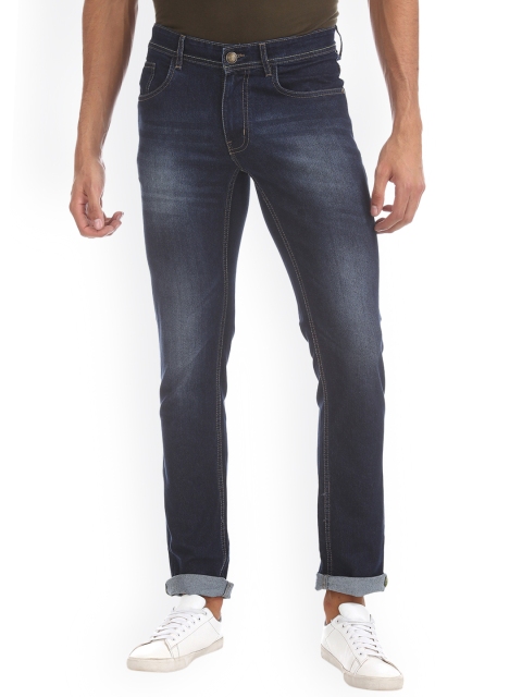 

Newport Men Navy Blue Slim Fit Low-Rise Clean Look Jeans