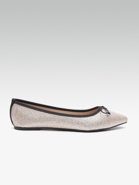 

DOROTHY PERKINS Women Gold-Toned Shimmer Ballerinas