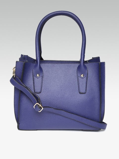 

DOROTHY PERKINS Blue Solid Handheld Bag with Sling Strap