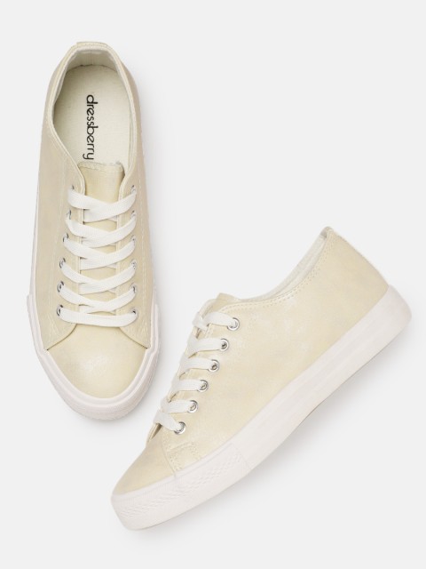 

DressBerry Women Beige Sneakers