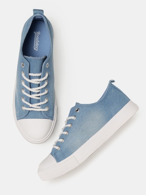 

Roadster Women Blue Denim Sneakers