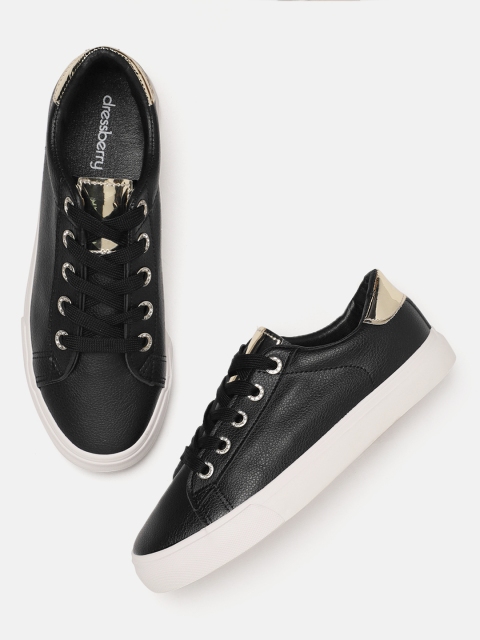 

DressBerry Women Black Sneakers