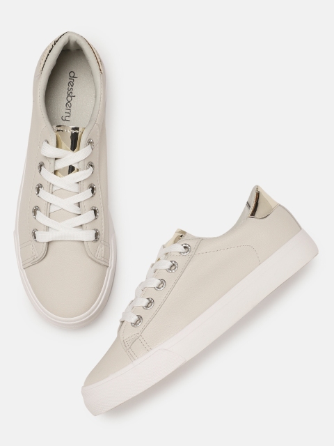 

DressBerry Women Beige Sneakers