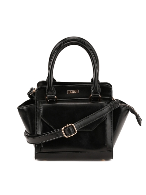 

Kazo Black Solid Handheld Bag