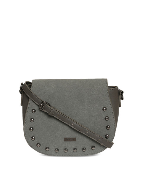 

Kazo Grey Solid Sling Bag