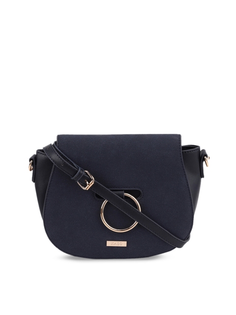 

Kazo Navy Blue Solid Sling Bag