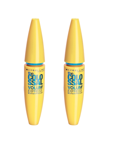 

Maybelline Set Of 2 Waterproof Black Volume Express Colossal Mascara 10 g