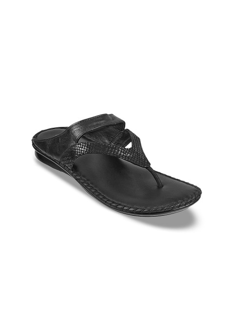 

Mochi Women Black Solid Leather Open Toe Flats