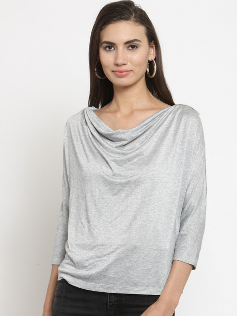 

Latin Quarters Women Grey Solid Top