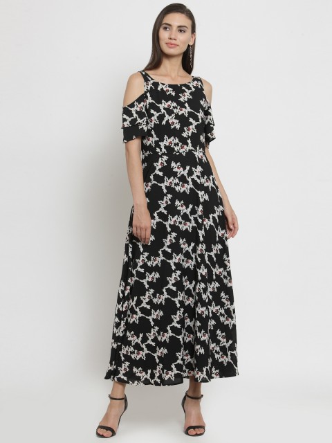

Latin Quarters Women Black Printed Maxi Dress