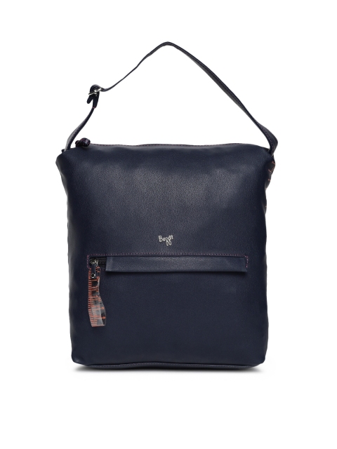

Baggit Women Navy Blue Solid Backpack Come Handbag
