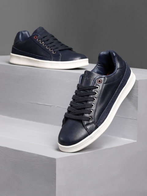

WROGN Men Navy Blue Sneakers