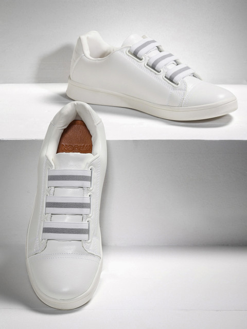 

WROGN Men White Solid Sneakers