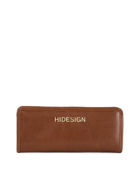 

Hidesign Women Tan Solid Leather Two Fold Wallet