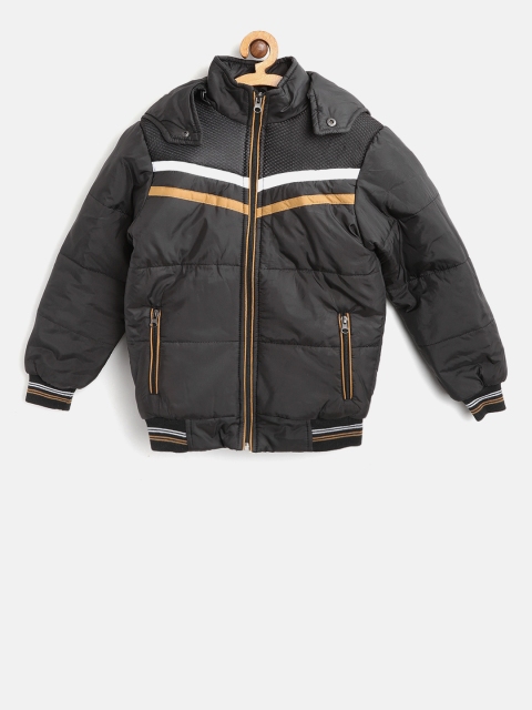 

Fort Collins Boys Black Solid Bomber with Detachable Hood