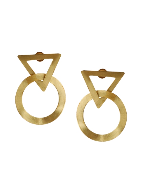 

Kazo Gold-Toned Circular Drop Earrings