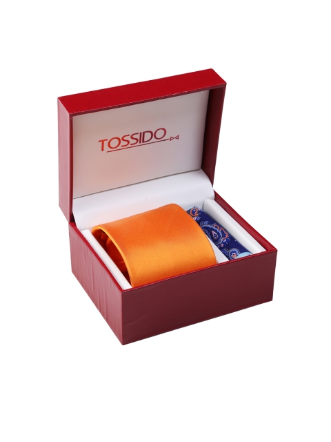 

Tossido Men Orange & Blue Accessory Gift Set