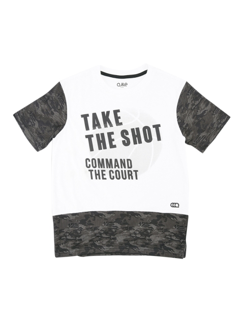 

Ajile by Pantaloons Boys White Printed Round Neck T-shirt