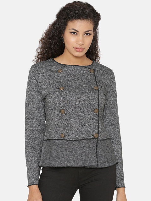 

Yaadleen Women Black Solid Lightweight Tailored Jacket
