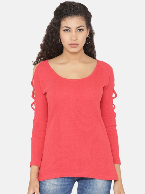 

Yaadleen Women Red Solid Top