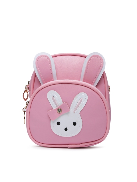 

Lil Star Girls Pink Solid Backpack-cum-Sling Bag