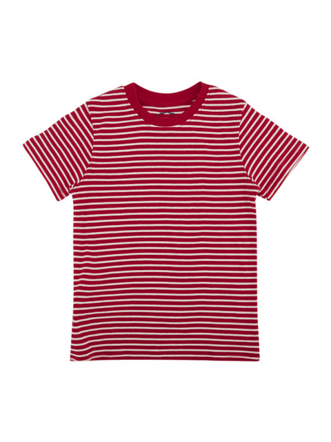 

CHALK by Pantaloons Boys Red Striped Round Neck T-shirt